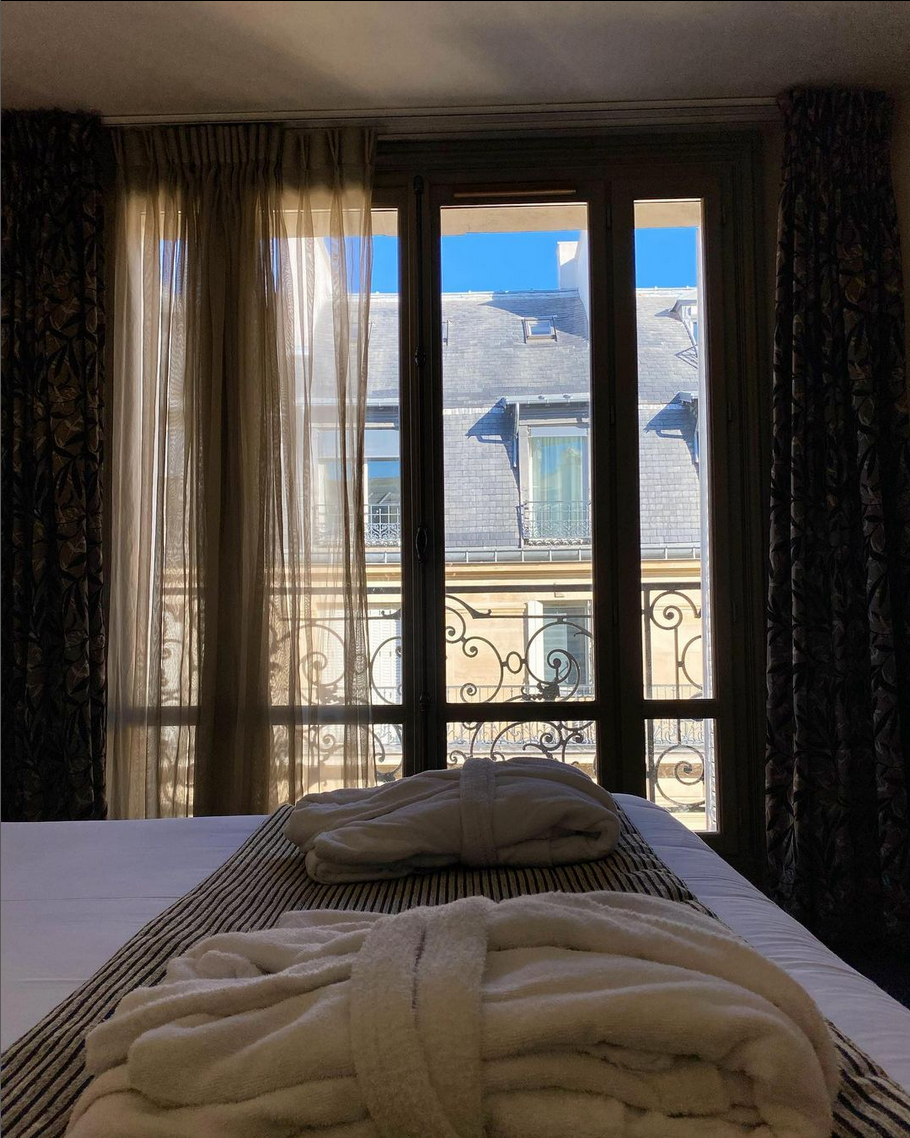 paris hotels with private terrace and fitness room