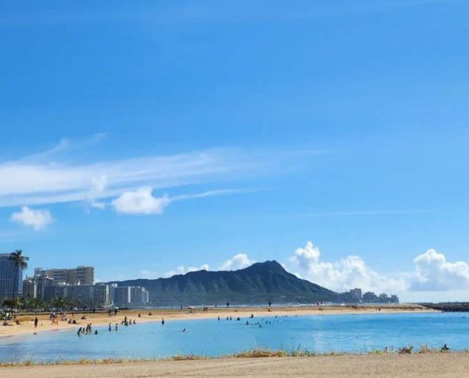 famous waikiki beach